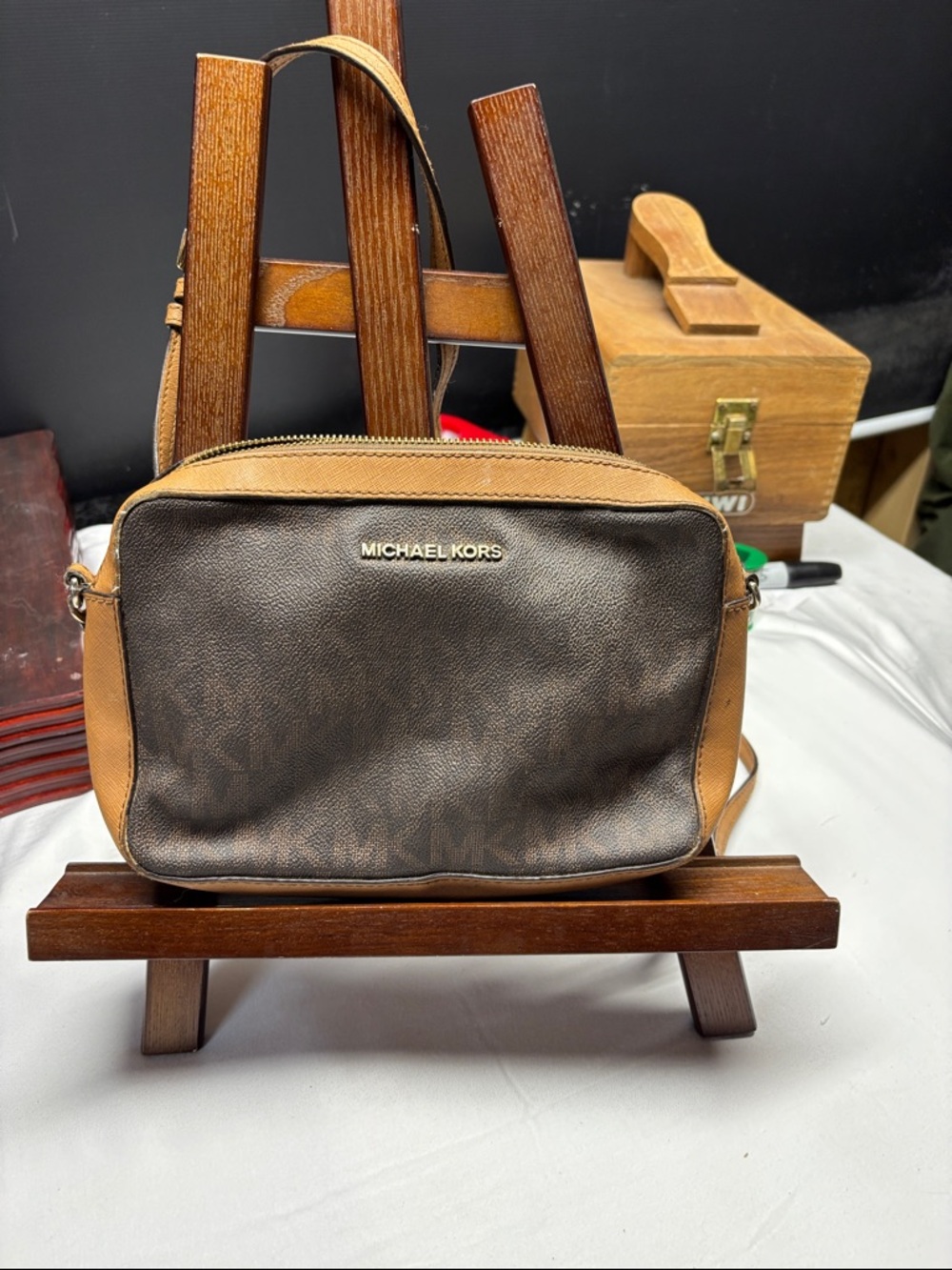 Michael Kors Brown & Tan Belt Bag